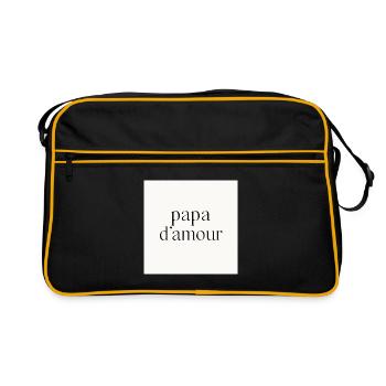 Papa d'amour - Sac Retro - noir/or - Devant