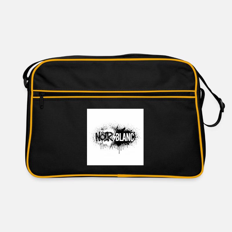 Nordweißer Graffiti-Blitz Retro Tasche