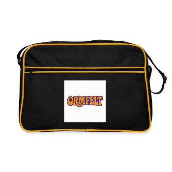 ORMFELT Retro-Logo - Retro Tasche - Schwarz/Gold - Vorne
