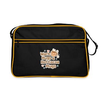 Warm Hugs Cocoa Mug - Retro Bag - black/gold - Front