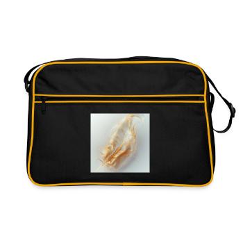 Plume Éthérée Lumineuse – Symbole de Lumière - Sac Retro - noir/or - Devant