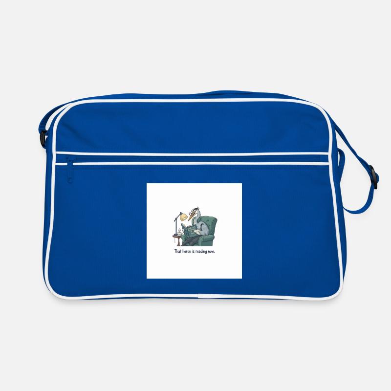 Quantenvogel-Lesen im Sessel Retro Tasche