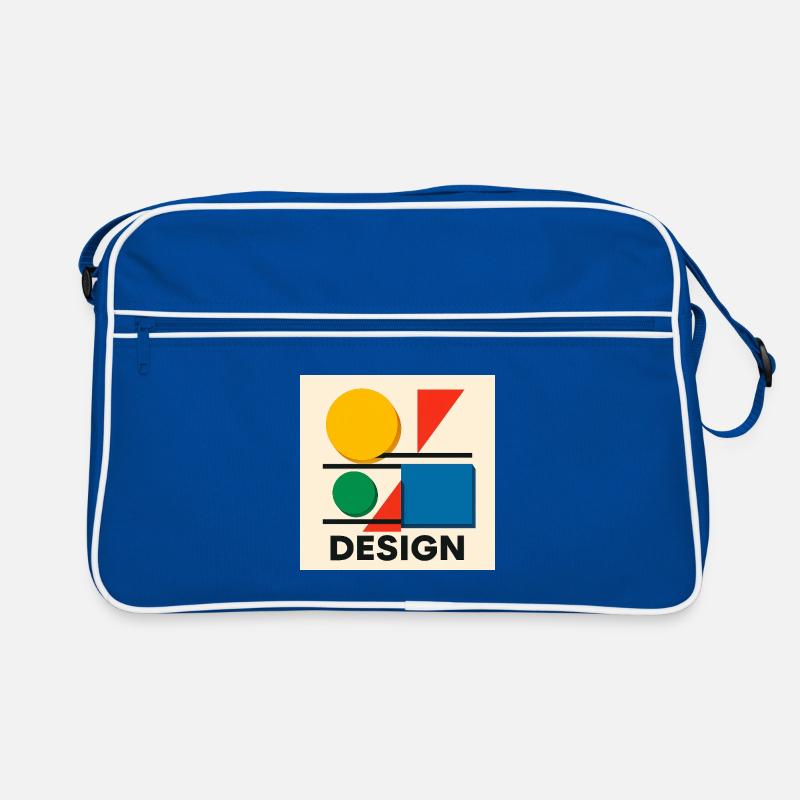 Geometry Bauhaus Colorful Composition Retro Bag
