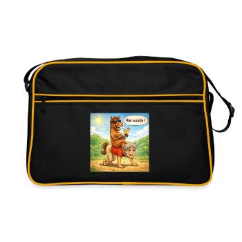Reversal of horse - male roles - Retro Bag - black/gold - Front