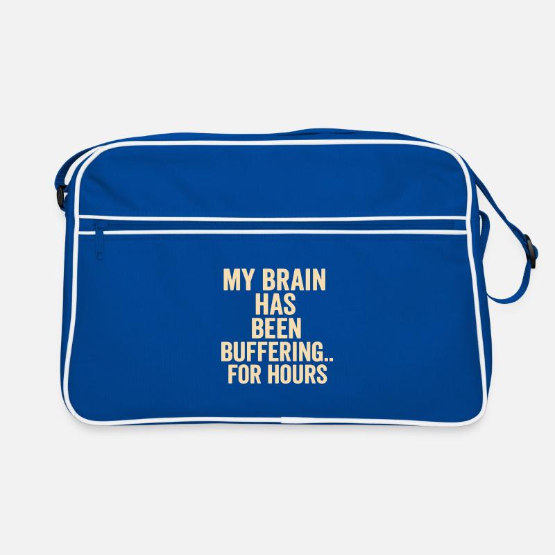 Puffer-Gehirn-Meme Retro Tasche