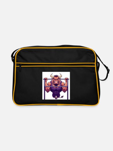 Collection de dessins animés GIDAGI Fitness - Sac Retro - noir/or - Devant