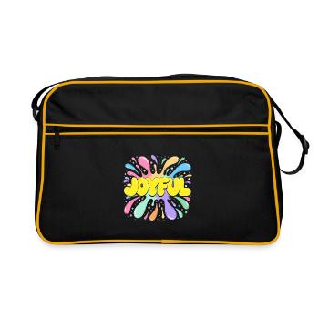 Joyful Burst Psychedelic Splash - Sac Retro - noir/or - Devant