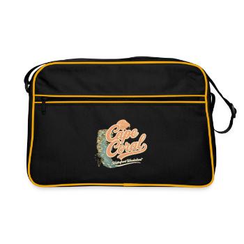 Design rétro vintage du front de mer de Cape Coral - Sac Retro - noir/or - Devant