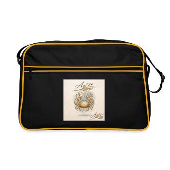 Golden Crayfish Zodiac - Retro Bag - black/gold - Front