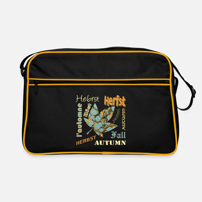 Autumn font with sheet E 204 Retro Bag