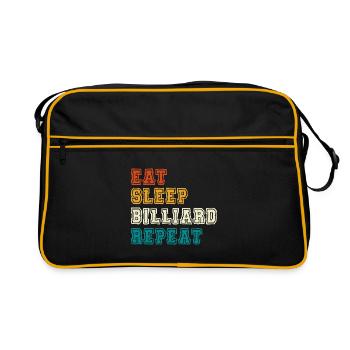 Aim Shooting Swear Repeat Billiardsku - Retro Bag - black/gold - Front