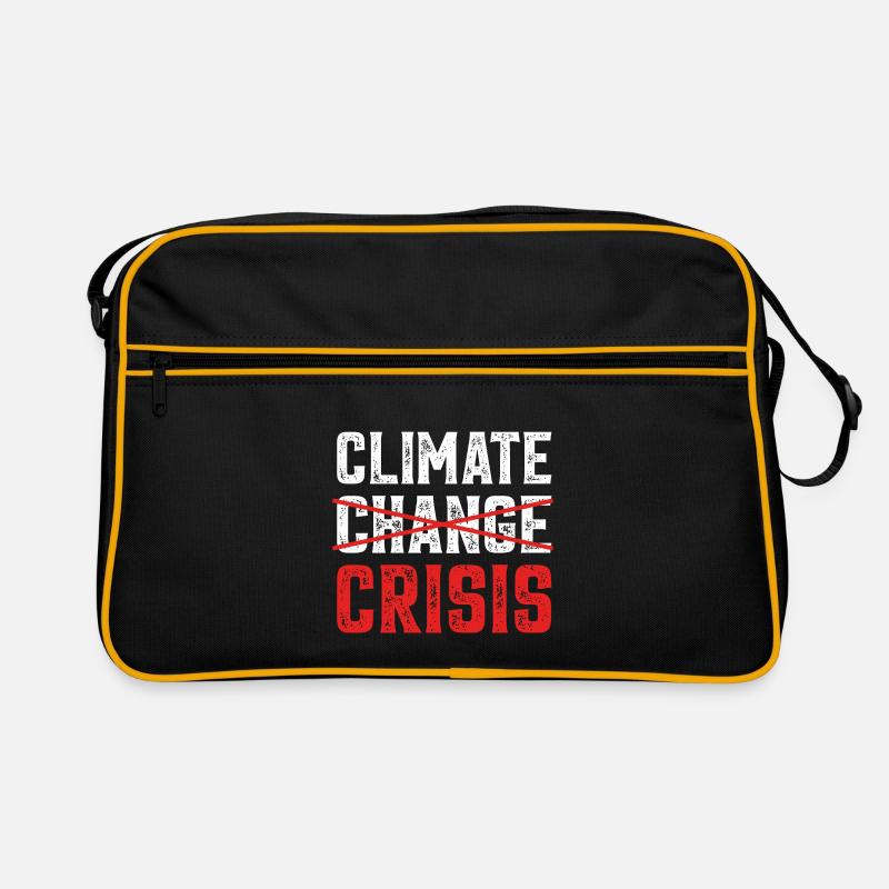 Climate Change Crises- Klimaschutz Retro Tasche