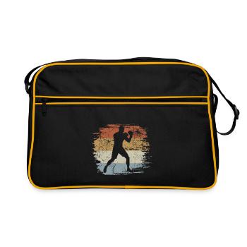Vintage, Boxing, Martial Arts, Boxing Training - Retro Bag - black/gold - Front