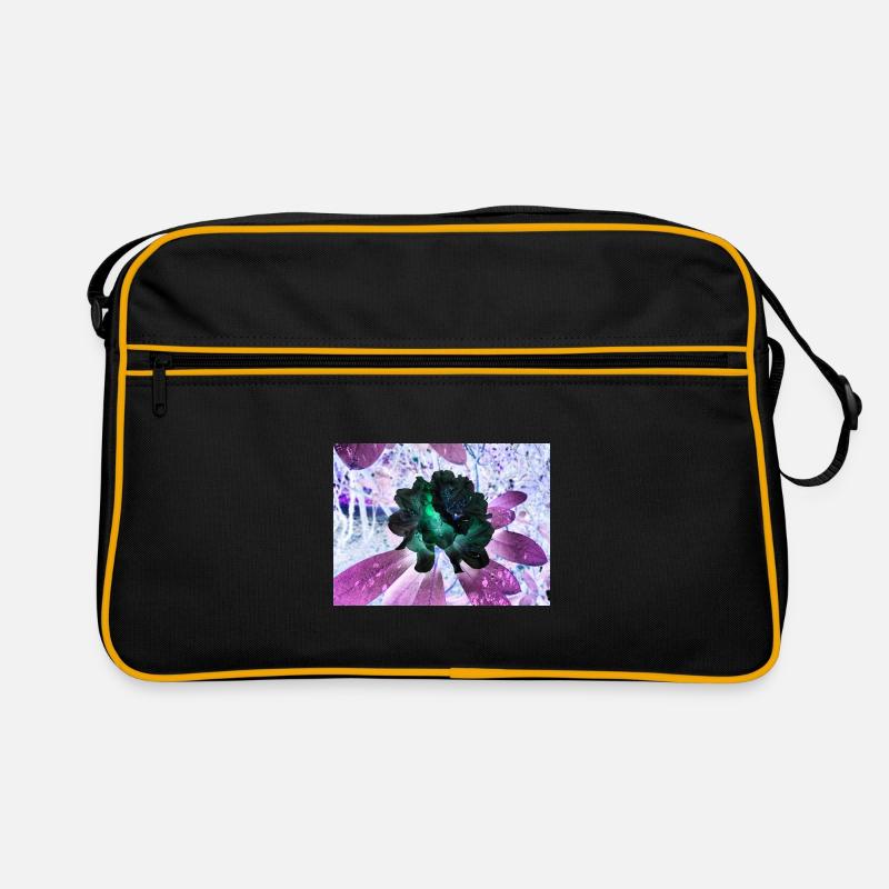 Neonblumen Hyperflora-Arrangement Retro Tasche