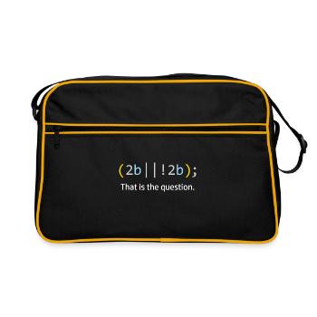 Computer Scientist Computer Science Code Programmer - Retro Bag - black/gold - Front