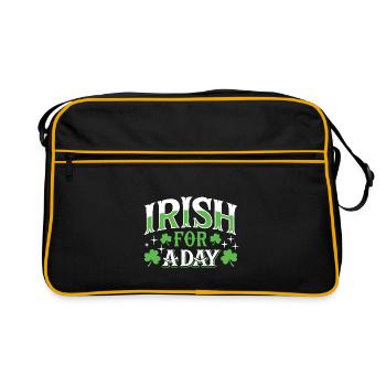 Irish for a day - Shamrock - Ireland - Retro Bag - black/gold - Front