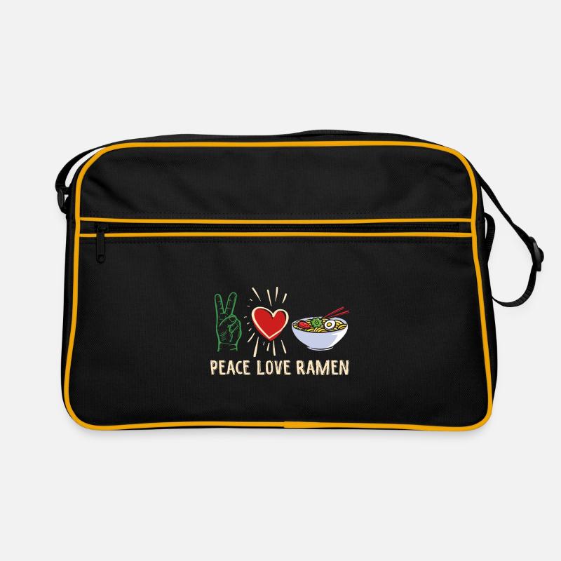 Lustige Ramen Lebensmittel Nudeln Japanisch Anime Retro Tasche