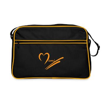 Miami Design - Orange - Sac Retro - noir/or - Devant