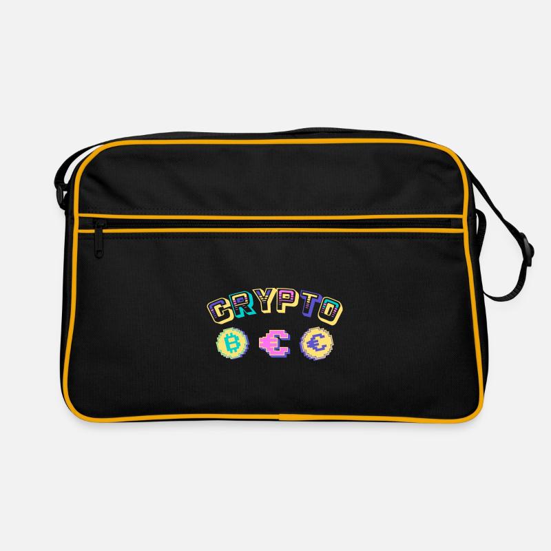 Krypto Btc Bitcoin Blockchain Liebhaber Krypto Tra Retro Tasche