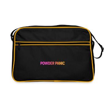 Powder Panic - Retro Tasche - Schwarz/Gold - Vorne