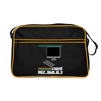 192.168.01 sweet 192.168.0.1 - Retro Bag - black/gold - Front