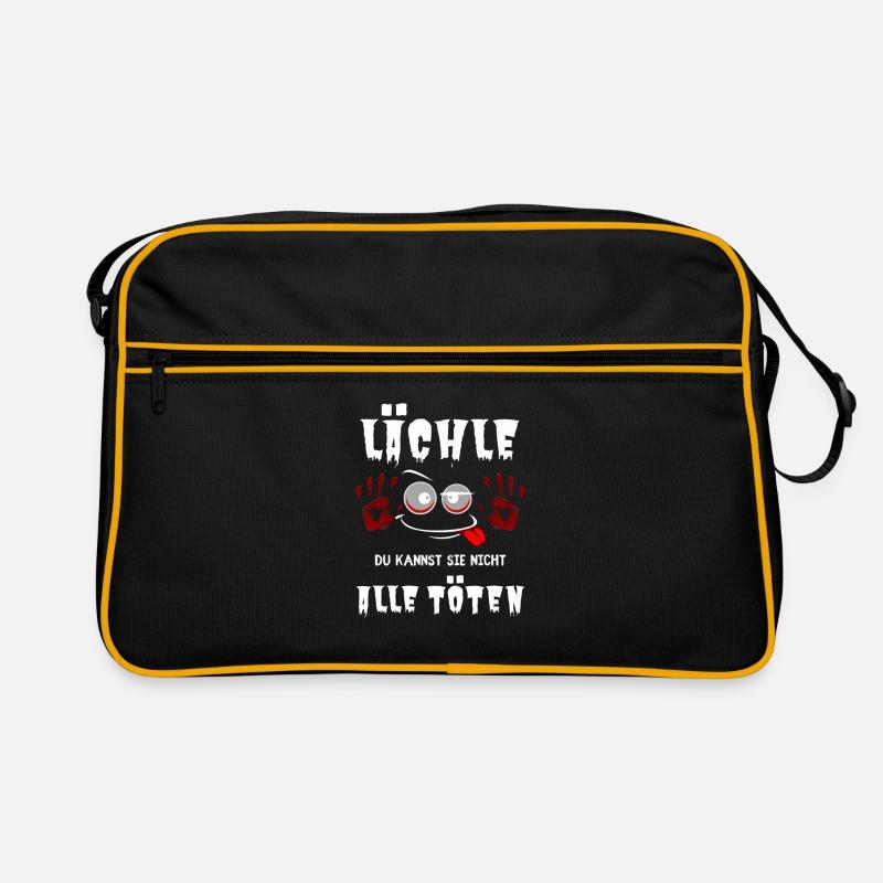 Lächle! Du kannst sie nicht alle töten Retro Tasche