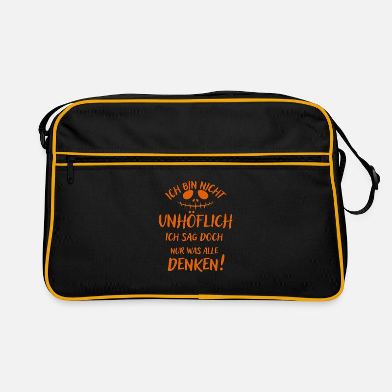 Ich bin nicht unhöflich, sage nur was alle denken Retro Tasche