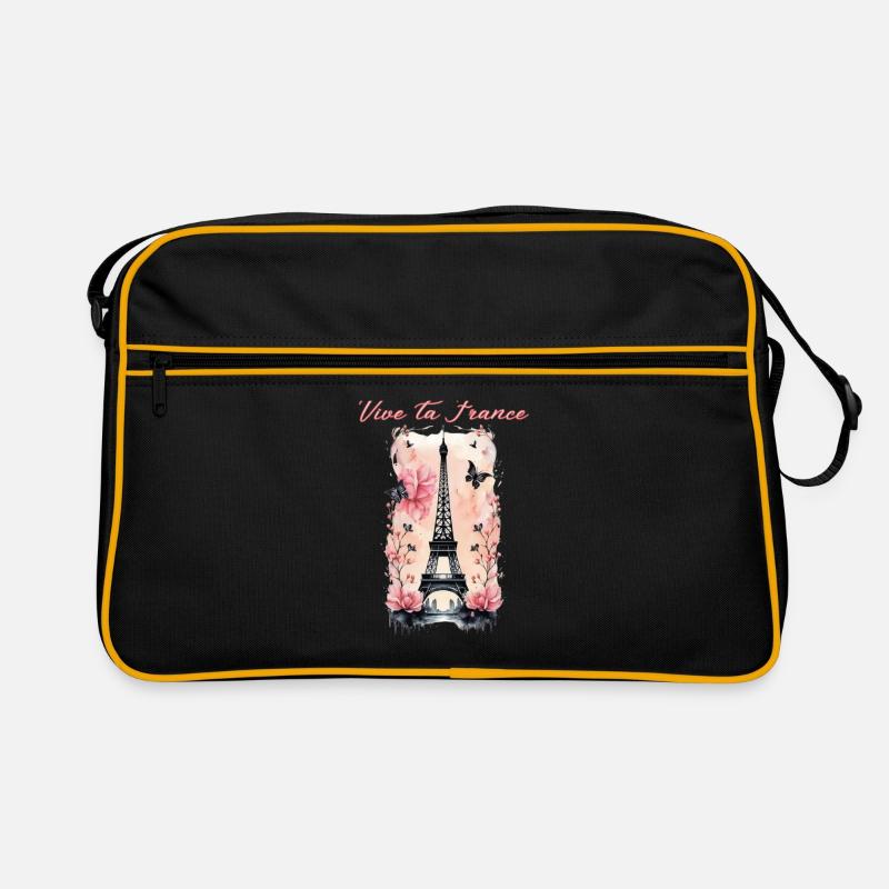 Vive la France-Eiffelturm-Paris Retro Tasche