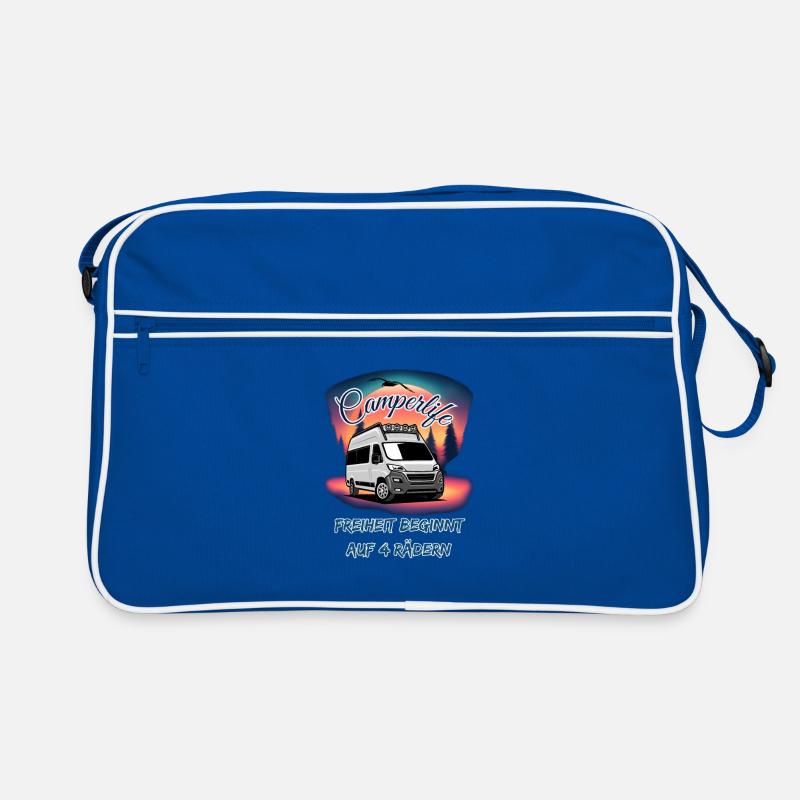 Camperlife freedom begins on 4 wheels Retro Bag