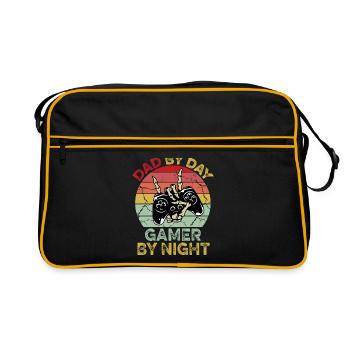 Dad By Day Gamer By Night - Retro Bag - black/gold - Front