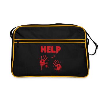 Aidez Bloody Zombie Halloween Costume - Sac Retro - noir/or - Devant