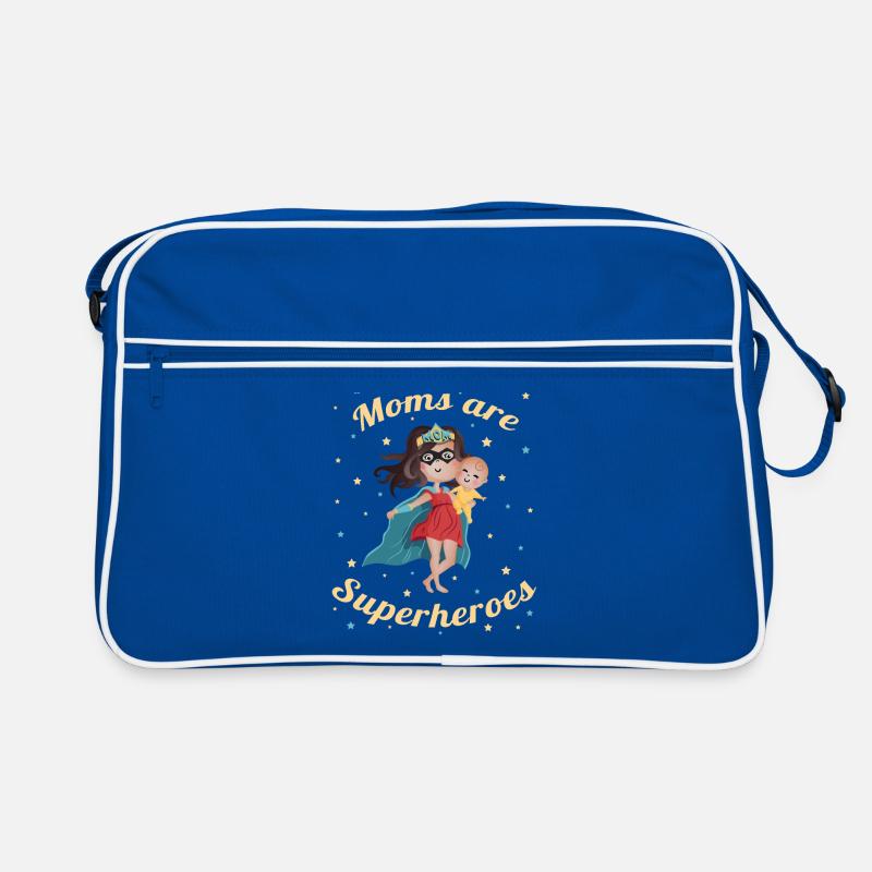 Super Mom - süßes Geschenk für Mama oder Baby Retro Tasche
