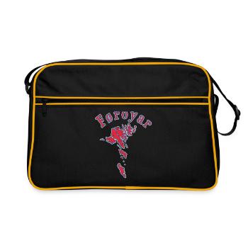 Foroyar Faroe Islands Outline Silhouette Trip - Retro Bag - black/gold - Front