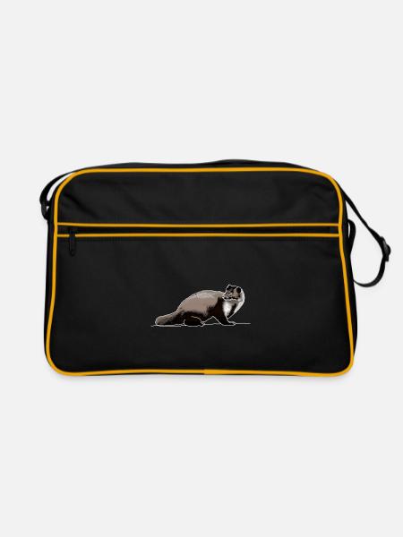 marten - Retro Bag - black/gold - Front