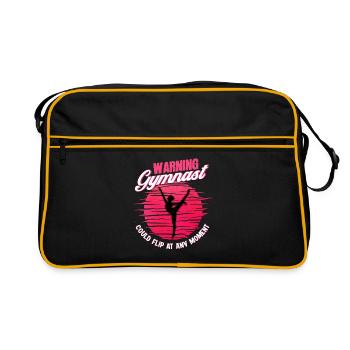Gymnaste Gymnaste Gymnastique Gymnastique Gymnaste Cadeau - Sac Retro - noir/or - Devant