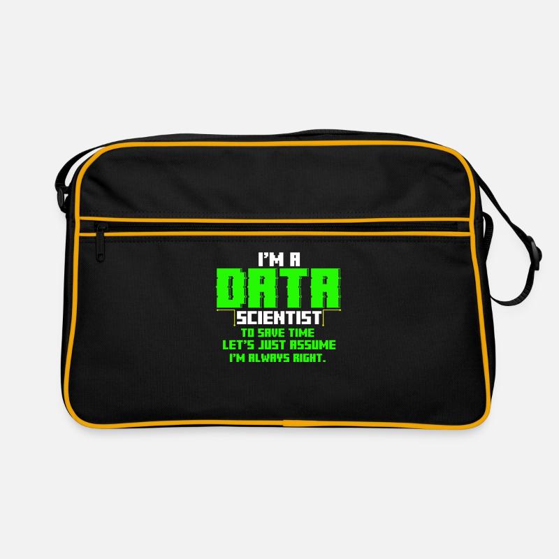 Data Scientist Engineer Nerd Analyst Geschenk Retro Tasche
