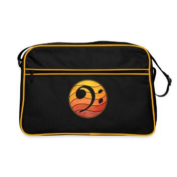 Bass basse de basse vintage basse cadeau - Sac Retro - noir/or - Devant