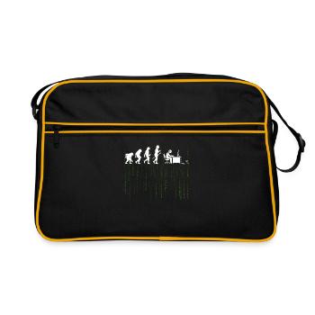 Evolution Computer Enticklung BrushIng Gift - Retro Bag - black/gold - Front