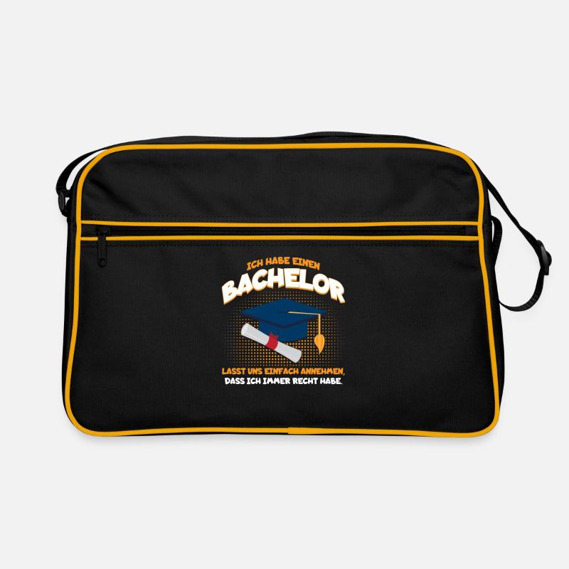 Bachelor Studium Abschluss Recht Haben Geschenk Retro Tasche