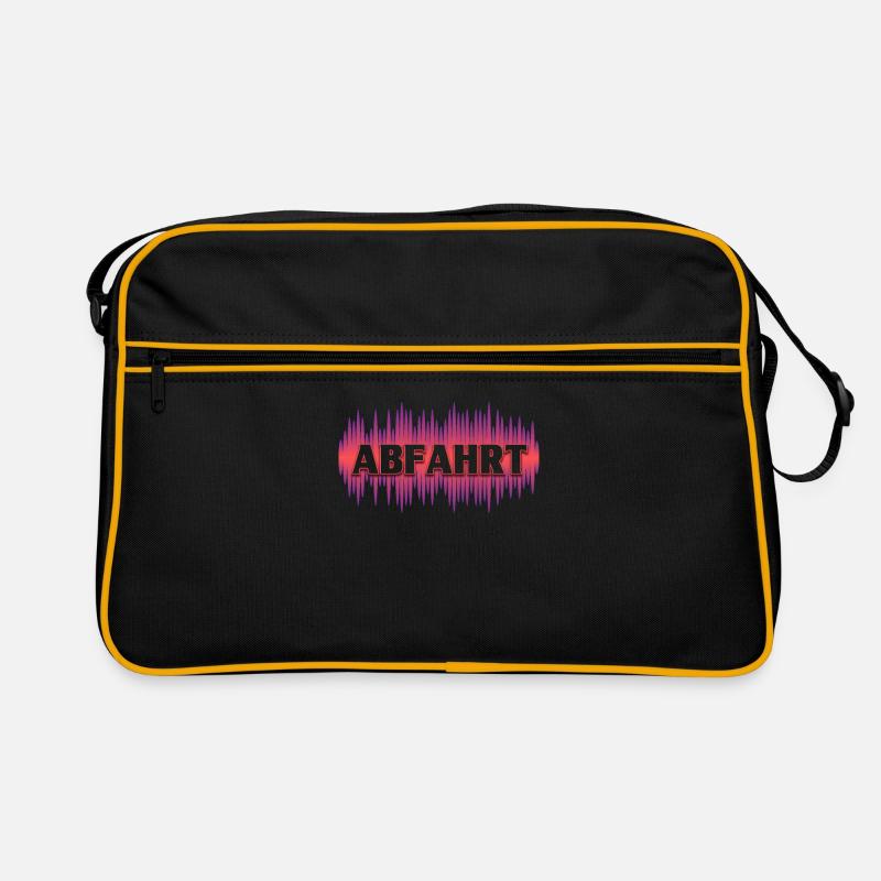 Abfahrt Techno Party Raver Hardstyle Geschenk Retro Tasche