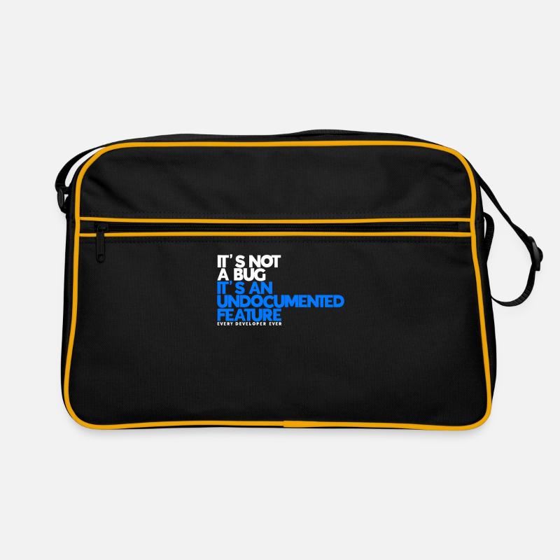 Bug Undocumented Feature Cadeau d’informaticien Sac Retro