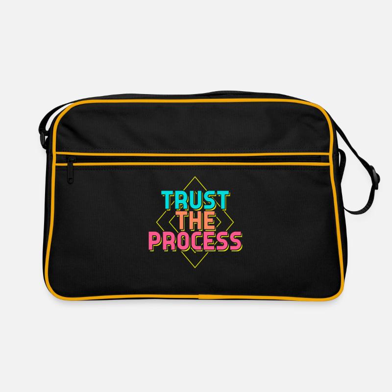 Trust the Process Sprüche Retro Tasche
