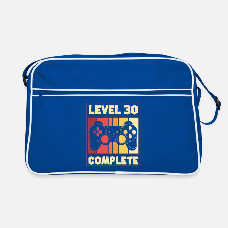 Level 30 Complete - Gaming, Geburtstag Retro Tasche