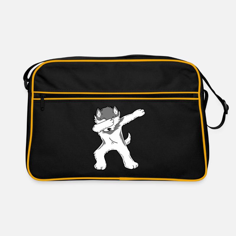 Dabbing Husky Retro Tasche