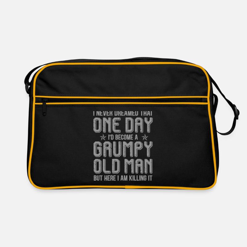 Grumpy Old Man Killing It Retro Bag