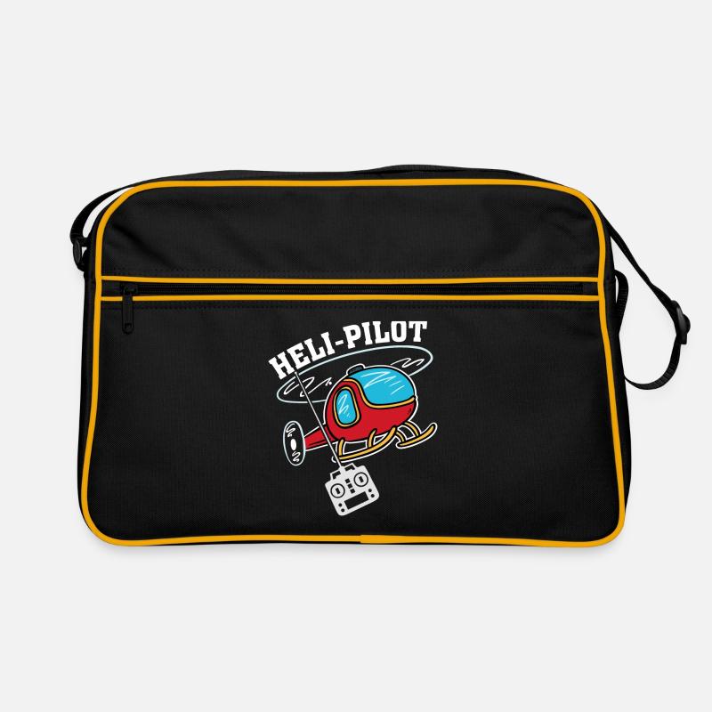 Hélicoptère Pilote RC Hélicoptère Pilote - Sac Retro - noir/or