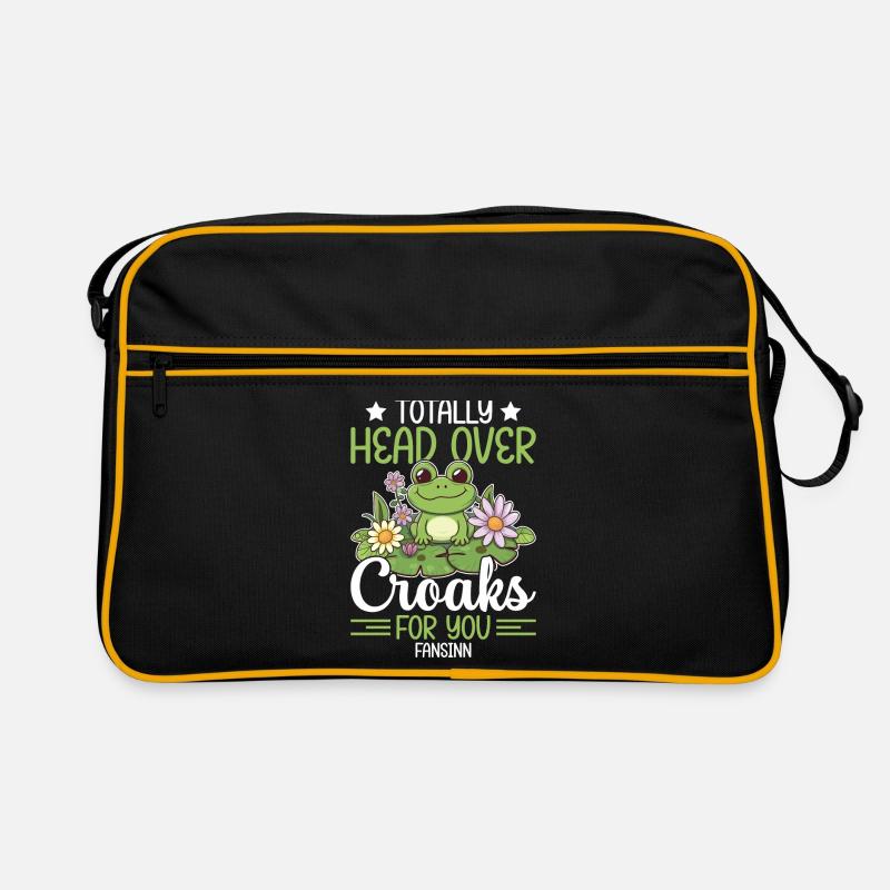 Frosch Tshirt -Frosch Geschenke Retro Tasche