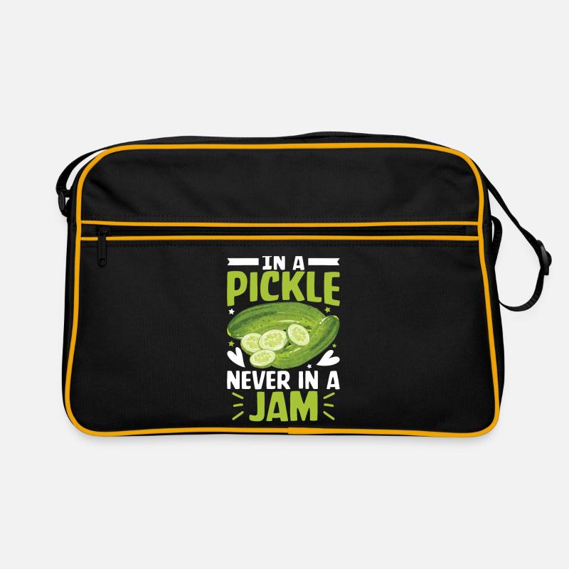 Dans un cornichon jamais dans une confiture - concombre Tshirt Sac Retro