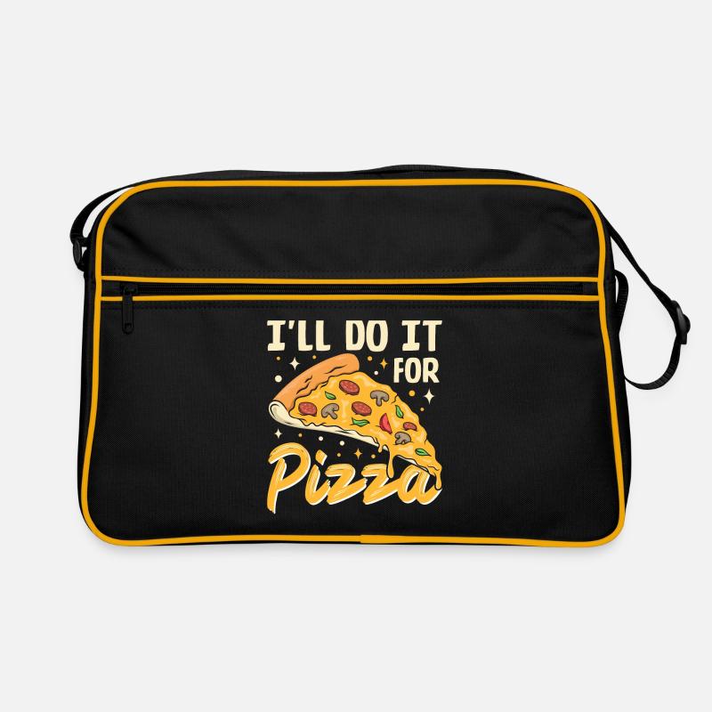 I'll Do It For Pizza- Pizza Gifts Retro Bag