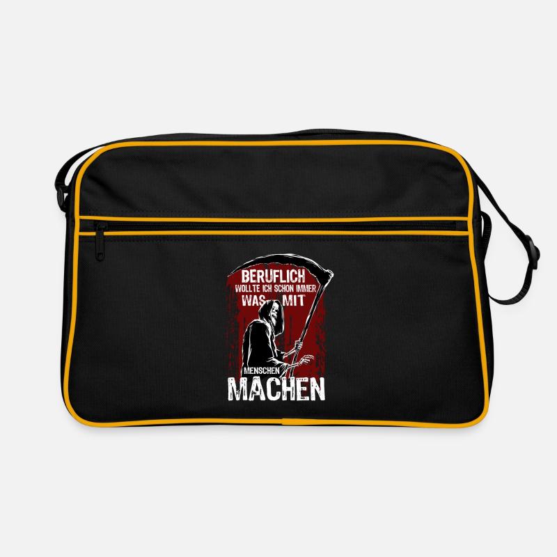 Beruflich was mit Menschen machen - Spruch Retro Tasche